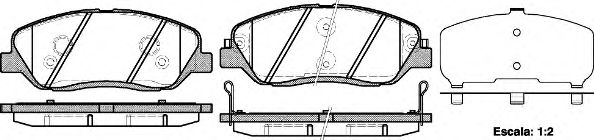 Гальмівні колодки пер. Hyundai Santa FE 06- (mando) TRW арт. P1326302