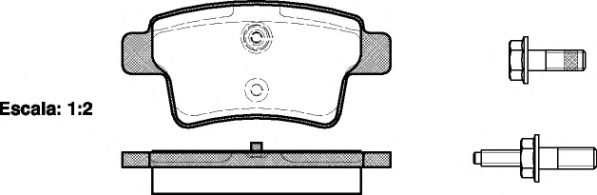 Гальмівні колодки зад. Citroen C4 Picasso 06- (Bosch) REMSA арт. P1341300