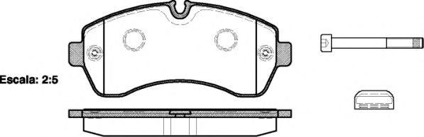 Гальмівні колодки пер. Sprinter/Crafter 06- (спарка) TEXTAR арт. P1343300