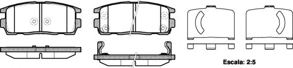 Гальмівні колодки зад. Chevrolet Captiva 06- (akebono) TEXTAR арт. P1360312