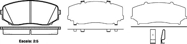 Гальмівні колодки пер. Mazda CX-7/CX-9 07- (sumitomo) METELLI арт. P1367302