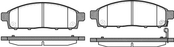 Гальмівні колодки пер. Mitsubishi L200 05-15 (tokico) ICER арт. P1342301