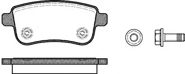 Гальмівні колодки зад. Megane III/Fluence 08- ABS арт. P1287300