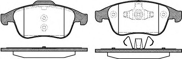 Гальмівні колодки пер. Scenic/Megane 09-16/Clio 13-21 (ATE) (155,3x63x18) FERODO арт. P1289300