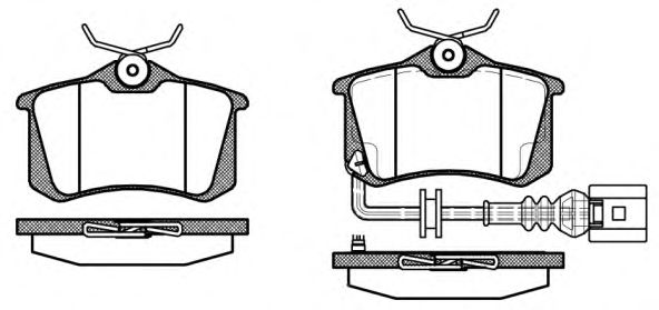 Гальмівні колодки зад. Caddy III/IV/Passat/Audi A4/A6 (Lucas) RIDER арт. P363341