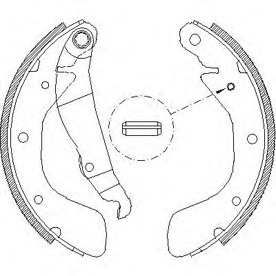 Гальмівні колодки зад. Astra/Combo/Corsa/Lanos (82-12) BLUEPRINT арт. Z439800