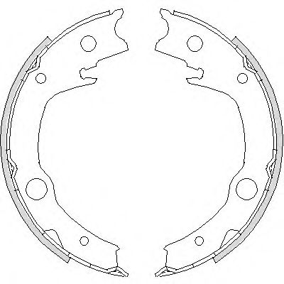 Колодки ручного гальма Corolla 02-07/Avensis 03-08/Echo 99-05 BLUEPRINT арт. Z472900