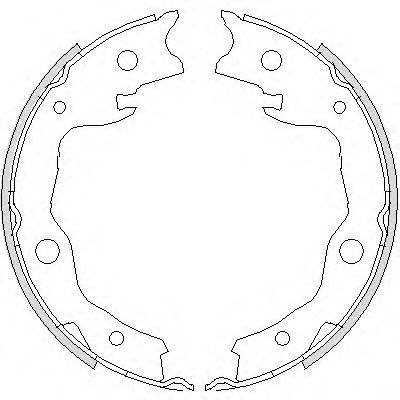 Гальмівні колодки зад. Leaf/Tiida/Pulsar/Sentra/Juke/Cube/Qashqai/XTrail/RAV 4/Koleos 07- REMSA арт. Z475200