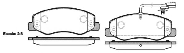 Гальмівні колодки зад. Master/Movano 10- (спарка) BLUEPRINT арт. P1542301