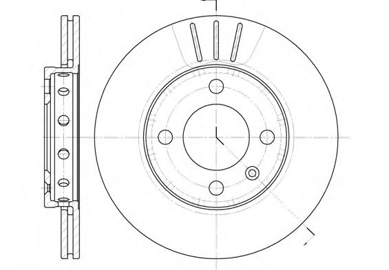 Гальмівний диск перед. VW Polo/Lupo 94-05 (239x18) COMLINE арт. D642610