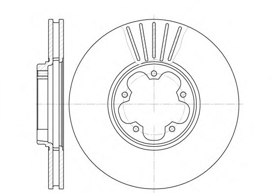 Гальмівний диск перед. Transit V-184 (FWD) (276X24,5) BREMBO арт. D660910