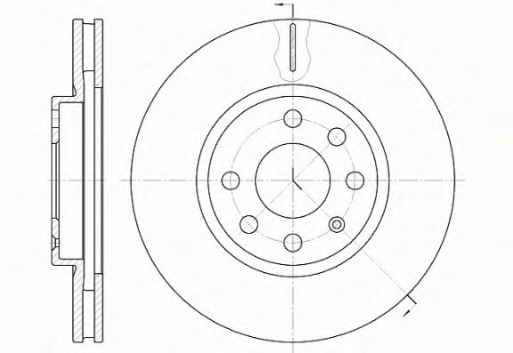 Гальмівний диск перед. Combo 1.7DI/DTI 01- (вент.) (260x24) REMSA арт. D661110