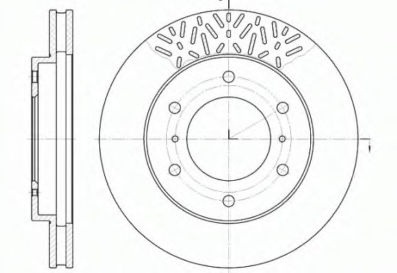 Гальмівний диск перед. Pajero III/IV 98- (290x26) BLUEPRINT арт. D663910