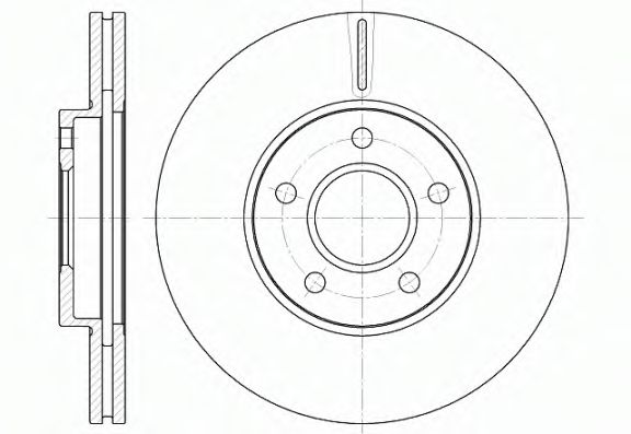 Гальмівний диск перед. Tourneo/Transit (02-13) BOSCH арт. D666210