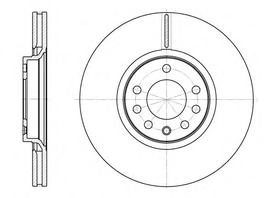 Гальмівний диск перед. Opel Astra G 98-05/H 04- (308x25) (вент.) BREMBO арт. D672910