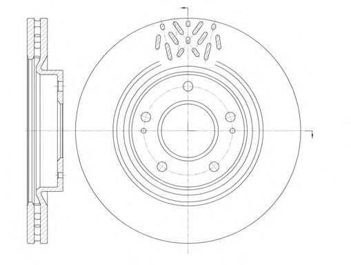 Гальмівний диск пер. Space Wagon/Grandis 04-13 BLUEPRINT арт. D699610