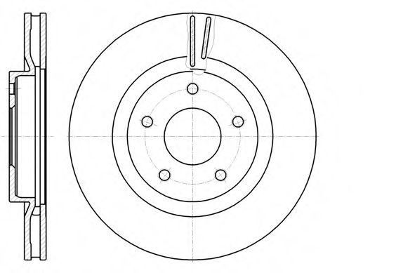 Гальмівний диск перед. Juke/Qashqai/X-Trail (07-21) BLUEPRINT арт. D6108710