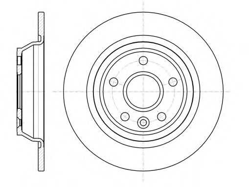 Гальмівний диск задн. Focus/Galaxy/Kuga/Mondeo/S-Max (07-21) ATE арт. D6116700