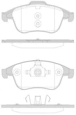 Гальмівні колодки пер. Scenic/Megane 09-16/Clio 13-21 (ATE) (155,3x63x18) REMSA арт. P1250330