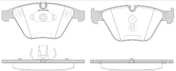 Гальмівні колодки пер. BMW 5(E60)/7(E65) 02-10 (ATE) (155,1x68,5x20,3) ROADHOUSE арт. P957350