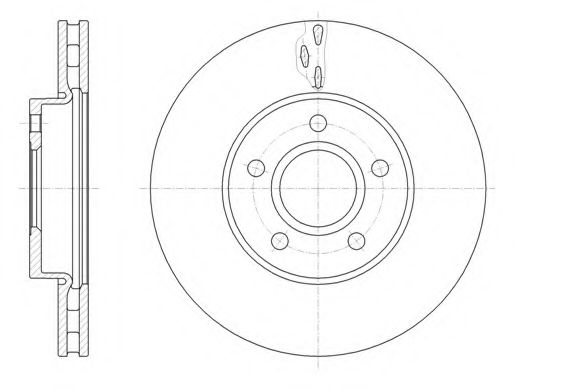 Гальмівний диск перед. C-Max/Focus (14-21) BLUEPRINT арт. D6156010