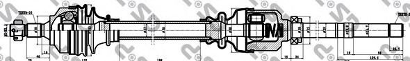 Піввісь Citroen Berlingo/Peugeot Partner 1.6HDI/1.6i 08- (R) (25х24х925) CIFAM арт. 245104