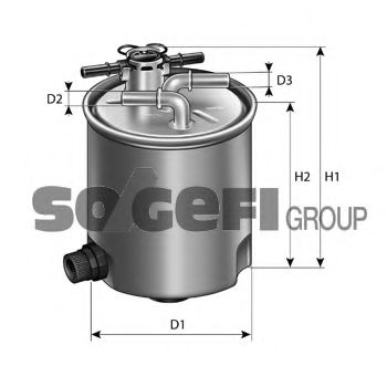 Фiльтр паливний SOFIMA арт. FCS733