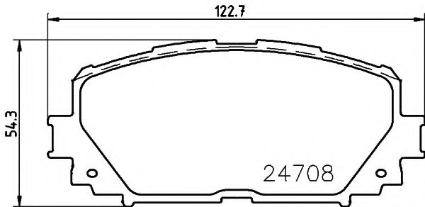 Гальмiвнi колодки дисковi NISSHINBO арт. 2470801