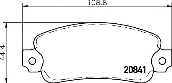 Гальмiвнi колодки дисковi VALEO арт. 2084102