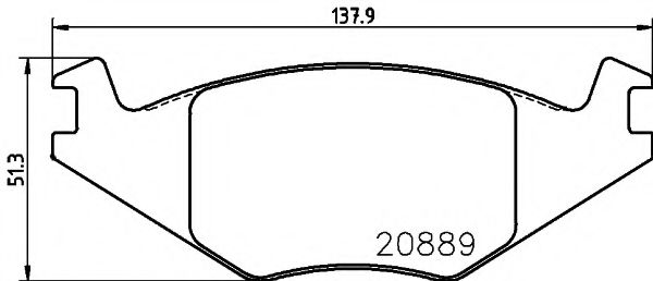 Гальмiвнi колодки дисковi TOKO CARS арт. 2088902