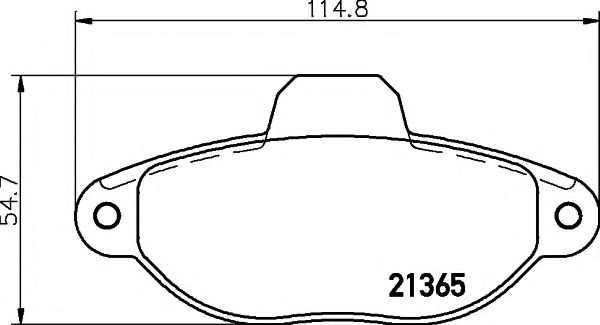 Гальмiвнi колодки дисковi BOSCH арт. 2136502