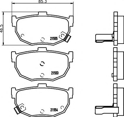 Комплект гальмівних колодок ROADHOUSE арт. 2155301