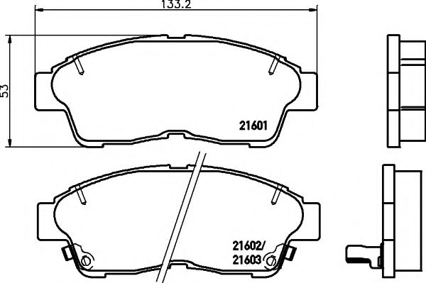 Гальмівні колодки TOYOTA Camry/Corolla/Raw4 