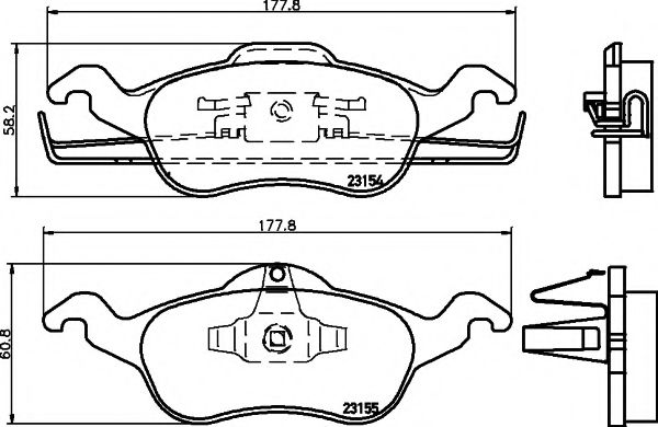 Гальмівні колодки FORD Focus 