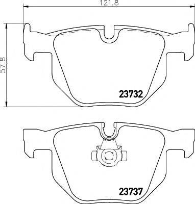 2373201 TEXTAR Гальмівні колодки до дисків BREMBO арт. 2373201