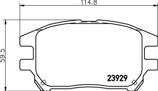 Гальмівні колодки, дискові BOSCH арт. 2392901