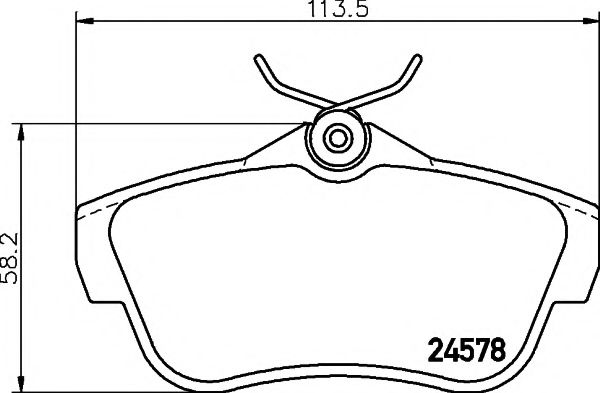 Гальмiвнi колодки дисковi BREMBO арт. 2457801