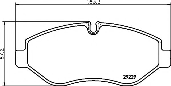 Комплект гальмівних колодок METELLI арт. 2922901