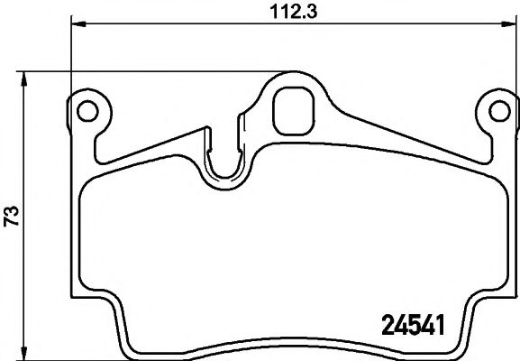 Комплект гальмівних колодок ABS арт. 2454101