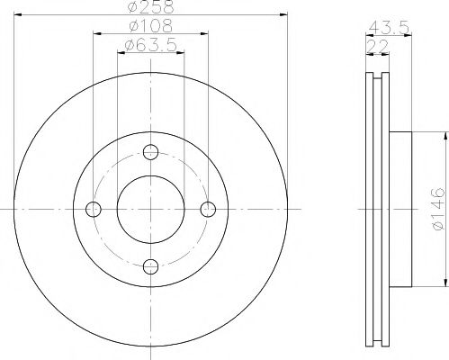 Диск гальмівний BLUEPRINT арт. 92096203