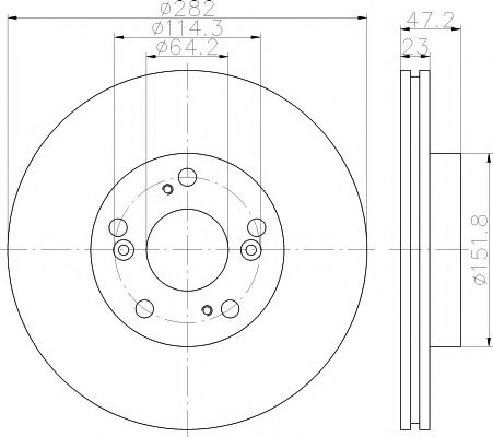 Диск гальмівний BLUEPRINT арт. 92144403