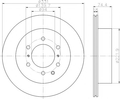 Диск гальмівний BLUEPRINT арт. 92167303