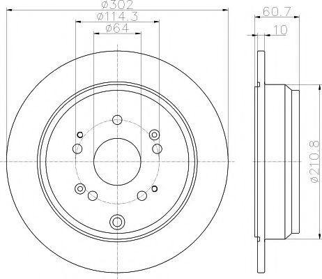 Диск гальмівний BLUEPRINT арт. 92227203