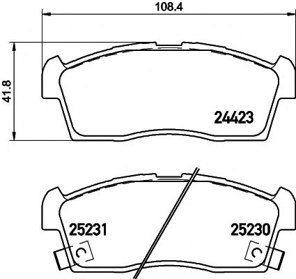 Гальмiвнi колодки дисковi BREMBO арт. 2442302