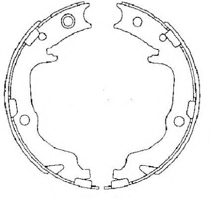 Комплект гальмівних колодок BOSCH арт. 91073400