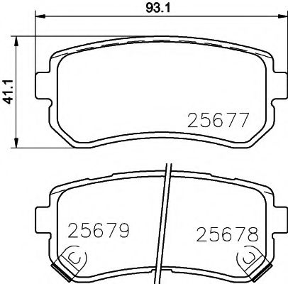 Гальмівні колодки HYUNDAI/KIA Creta/IX20/Kona/Sonata/Optima/Soul 