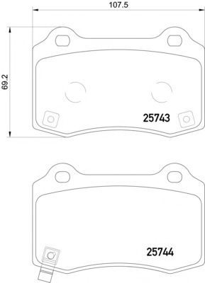 4 BREMBO арт. 2574301