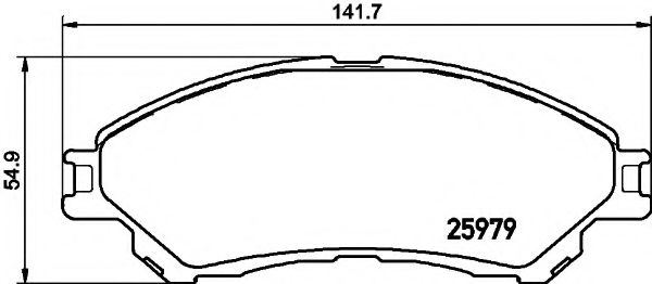 Гальмiвнi колодки дисковi BLUEPRINT арт. 2597901