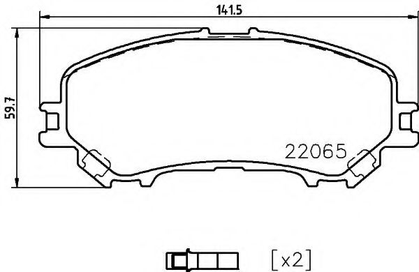 Гальмiвнi колодки дисковi BLUEPRINT арт. 2206503