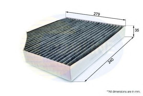 EKF106A Comline - Фільтр салону ( аналогWP9328/LAK386 ) PURFLUX арт. EKF106A